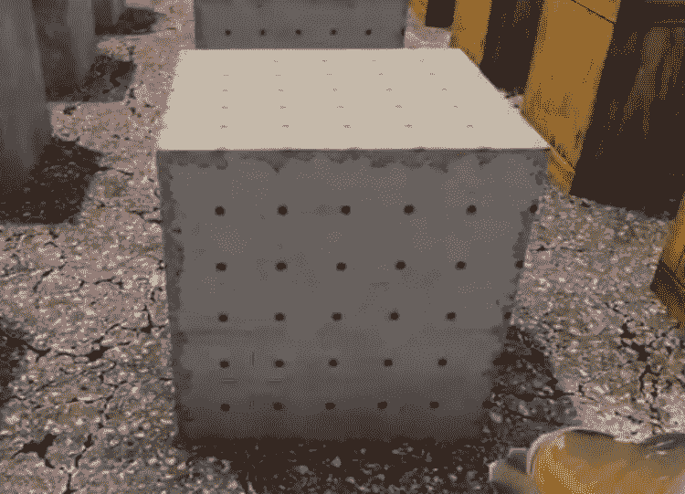 reinforced concrete block