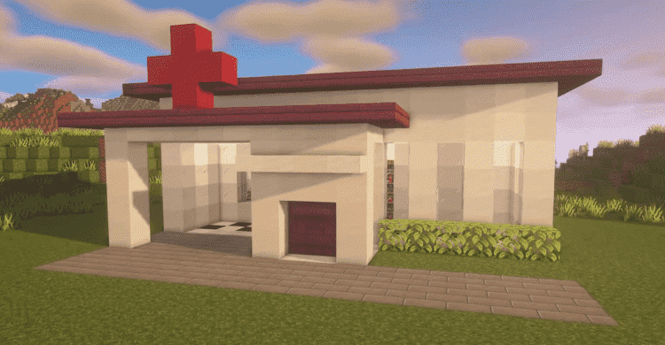 minecraft hospital building idea