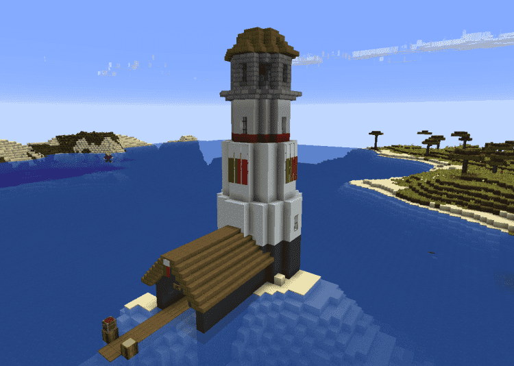 minecraft lighthouse building idea