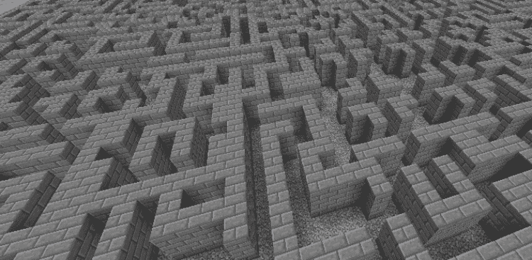 minecraft maze building idea