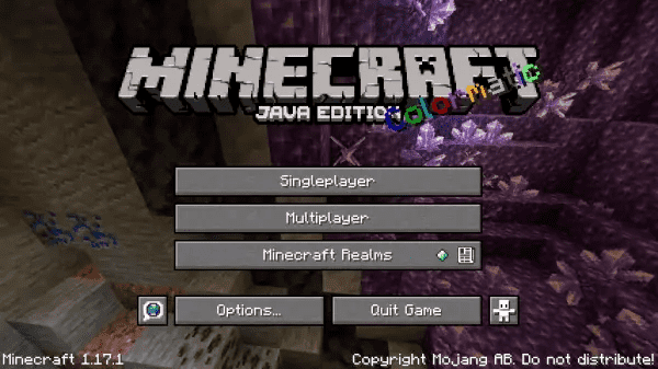 minecraft java edition main menu