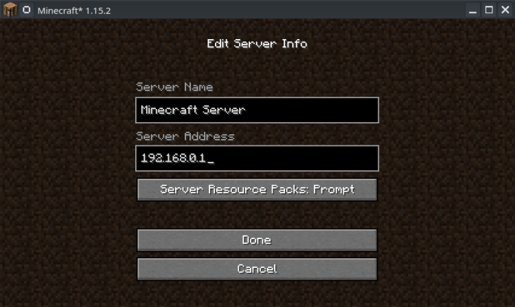 add minecraft forge server