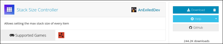 Downloading Stack Size Controller for your modded rust server