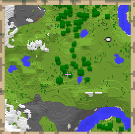 in-game map minecraft